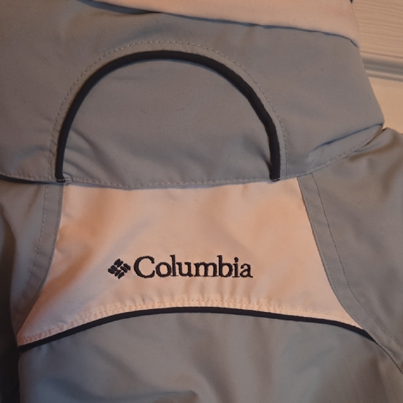 Columbia Womens Light Blue and White Puffer Jacket - Picture 3 of 5